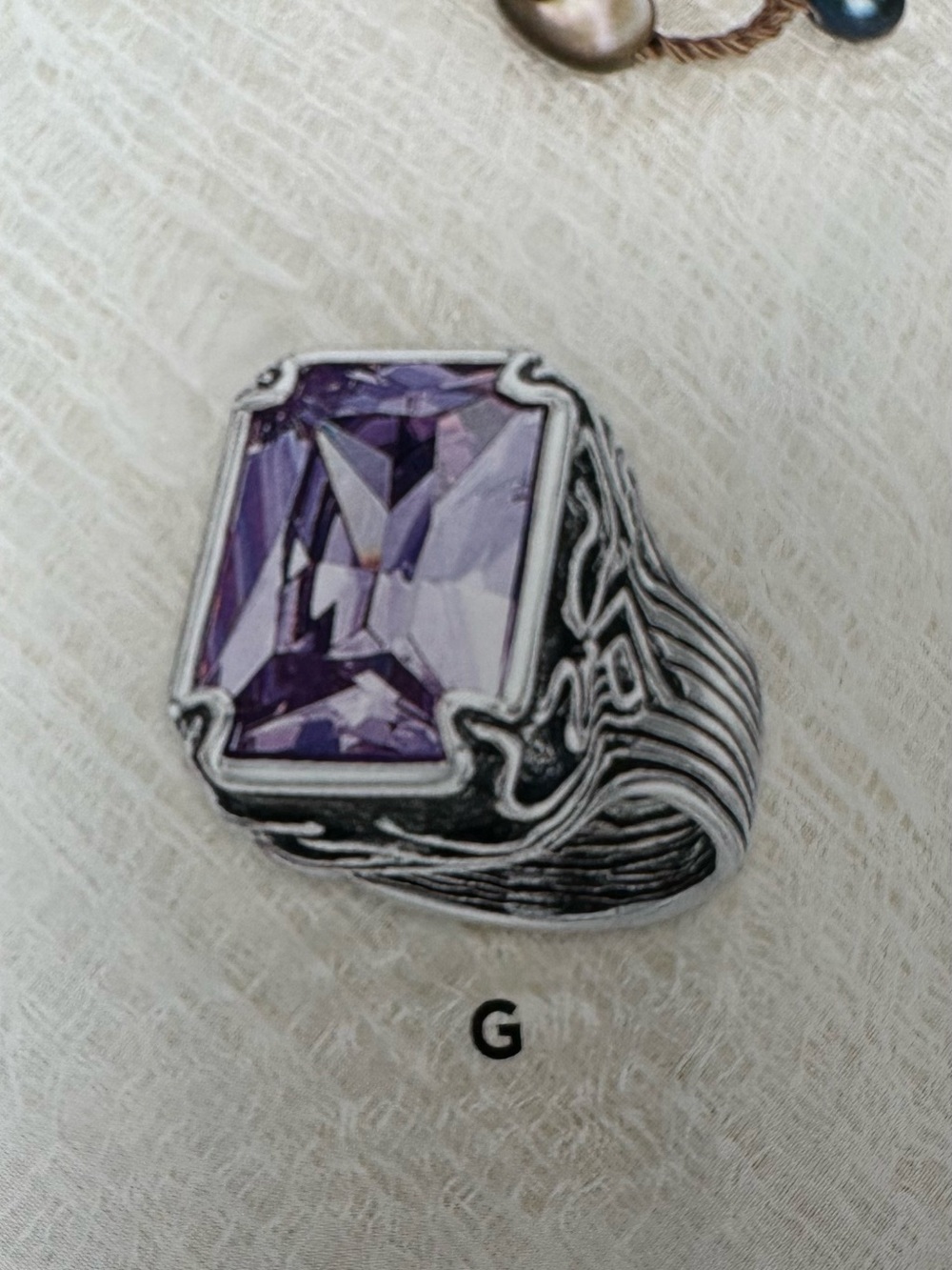 Silpada | Statement Lavender Sterling Silver Ring | Size 9